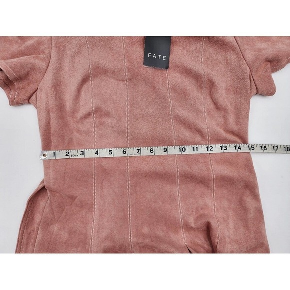 Fate Flutter Short Sleeve Summer Dress Cinched Belt Waist Pleated NWT Size M - Picture 9 of 12